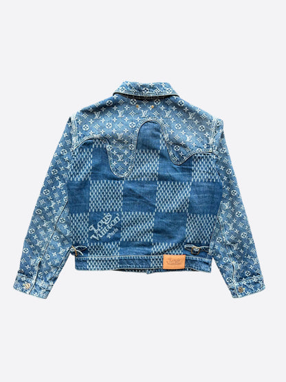 Louis Vuitton Nigo Blue Monogram Denim Jacket