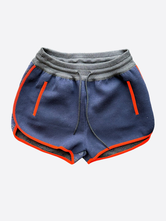 Louis Vuitton Navy & Orange Monogram Women's Jogging Shorts