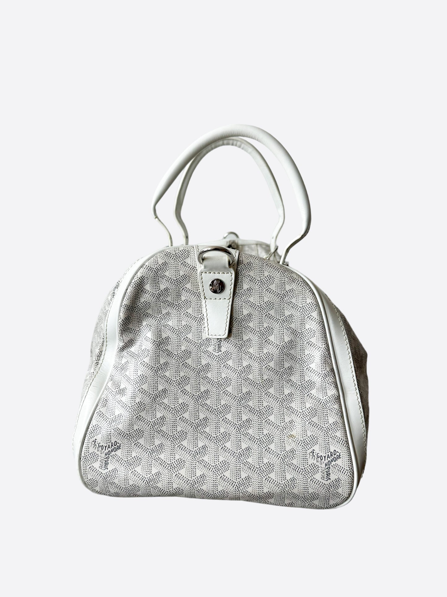 Goyard White Goyardine Croisiere 45 – Savonches