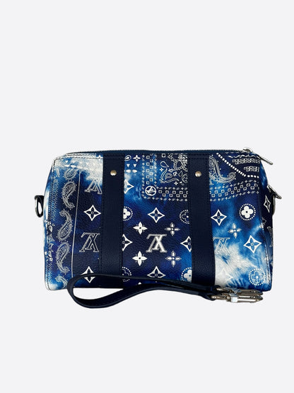 Louis Vuitton Blue Bandana Monogram City Keepall