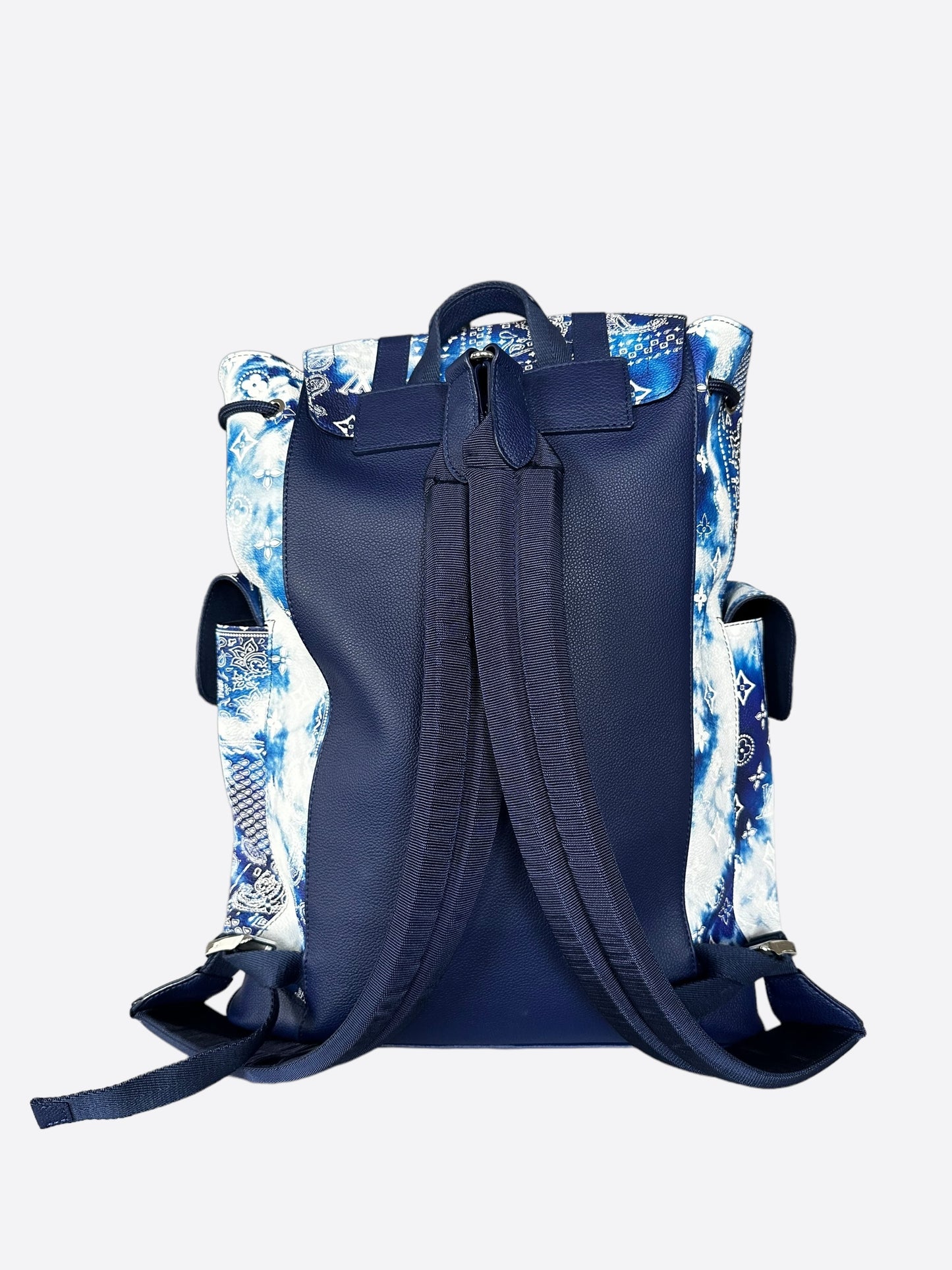 Louis Vuitton Blue Bandana Monogram Christopher Backpack