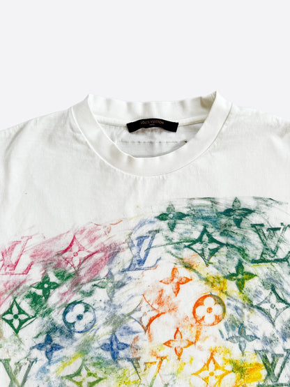 Louis Vuitton White Multicolor Pastel Monogram T-Shirt