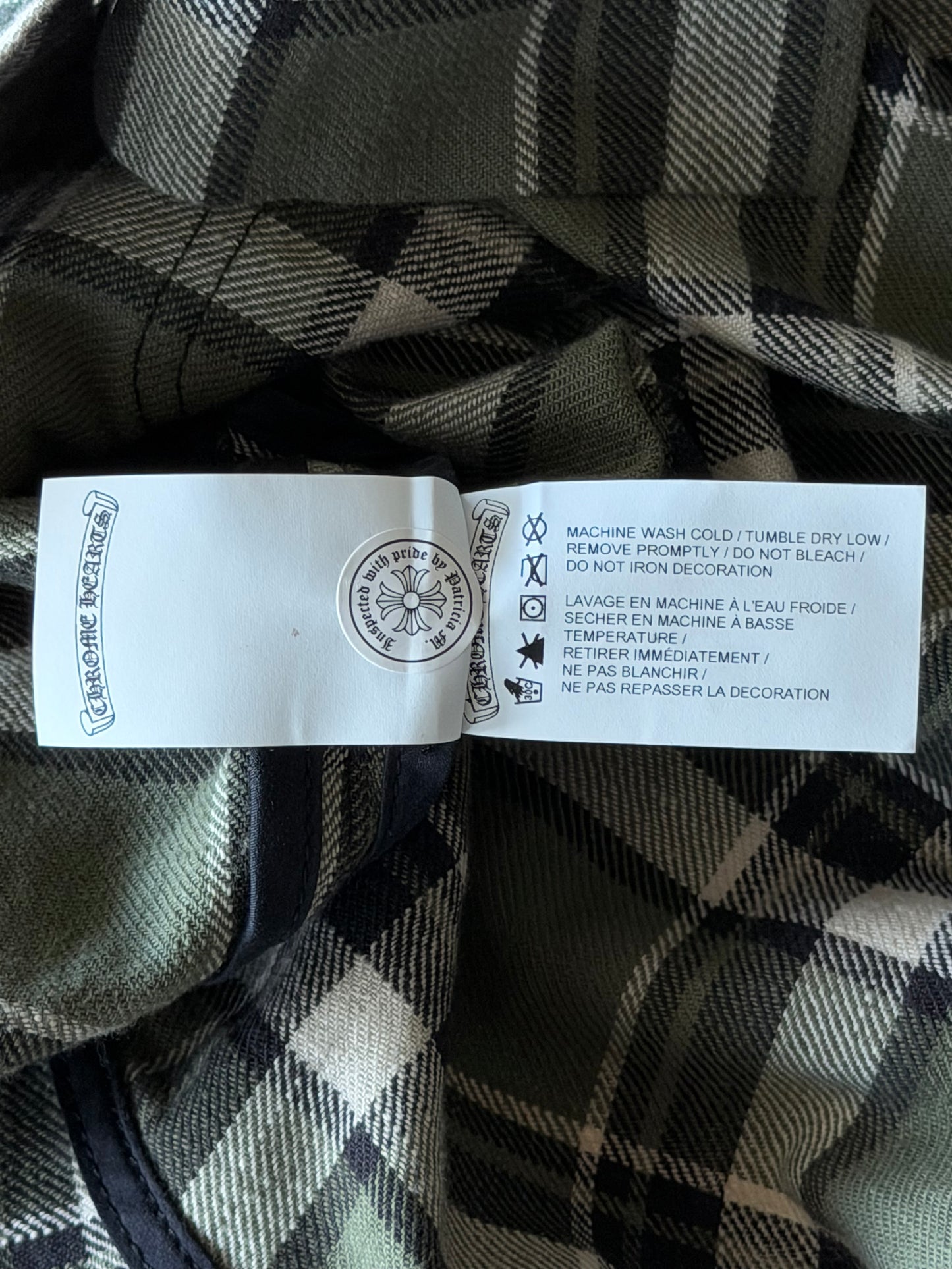 Chrome Hearts Green & Purple Plaid Women's Flannel