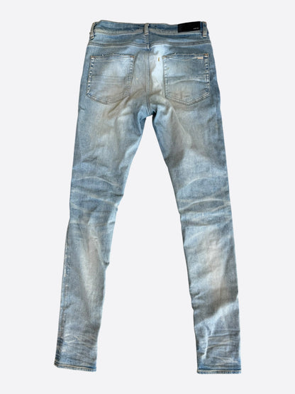 Amiri Clay Indigo & Black Bandana Patch MX1 Jeans