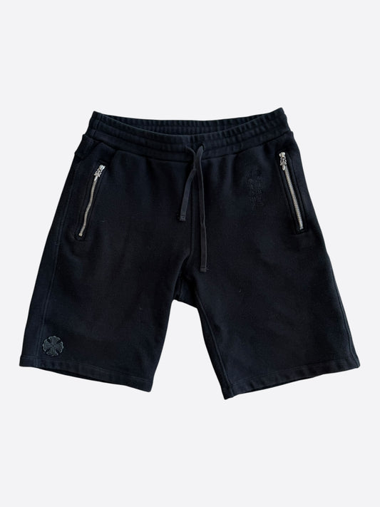 Chrome Hearts Black Cross Patch Shorts