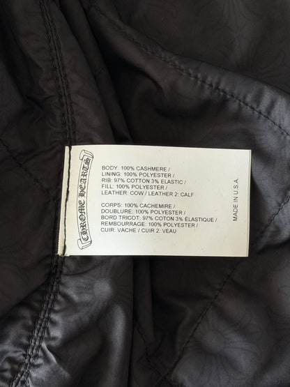 Chrome Hearts Black & White Chicken Varsity Jacket