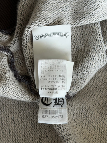 Chrome Hearts Black Script Logo Embroidered Quarter Zip Sweater
