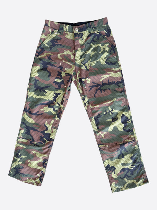 Chrome Hearts Camouflage Cross Jacquard Carpenter Pants