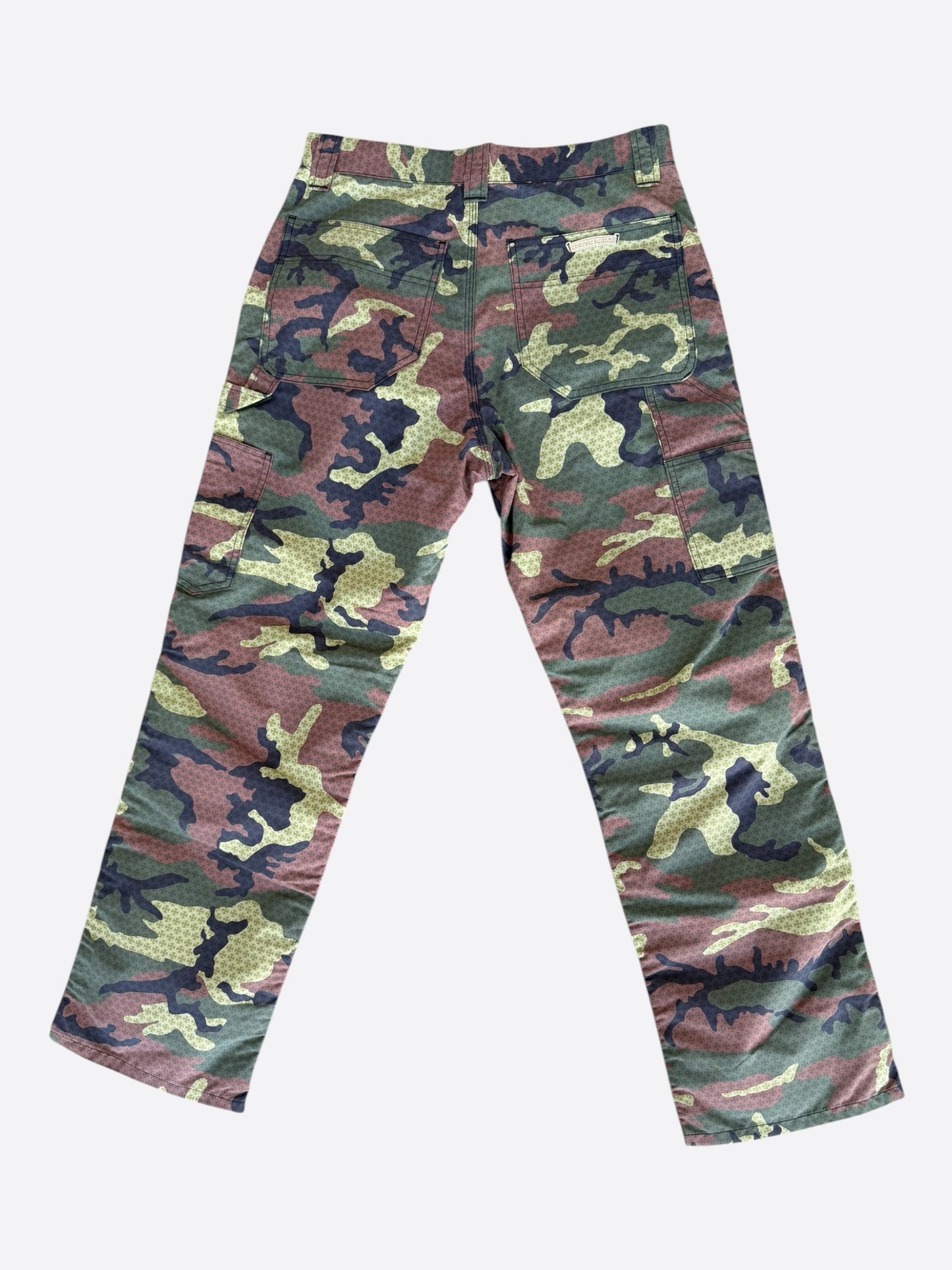 Chrome Hearts Camouflage Cross Jacquard Carpenter Pants