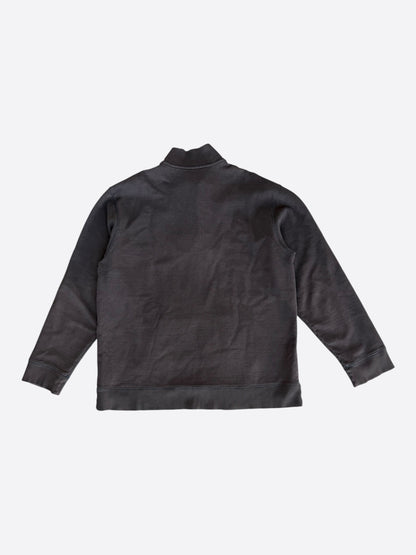 Chrome Hearts Black Script Logo Embroidered Quarter Zip Sweater