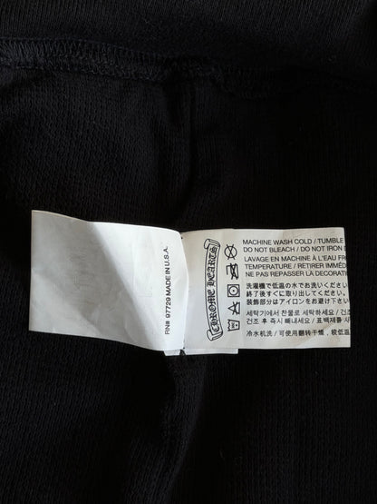 Chrome Hearts Black & Red Cemetery Horseshoe Logo Thermal Zip Up Hoodie