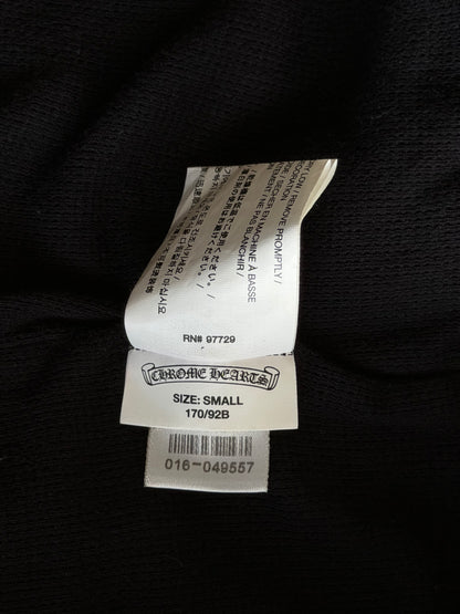 Chrome Hearts Black & Red Cemetery Horseshoe Logo Thermal Zip Up Hoodie