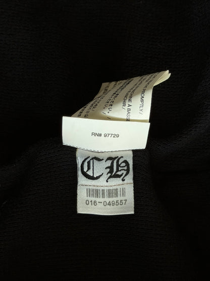 Chrome Hearts Black & Red Cemetery Horseshoe Logo Thermal Zip Up Hoodie