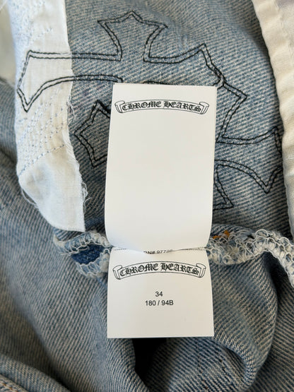 Chrome Hearts Levis Blue & Black Cross Patch Jeans