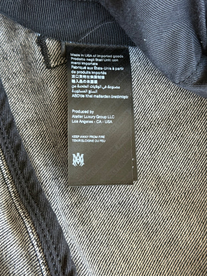 Amiri Rain Grey & Red Patch MX1 Jeans
