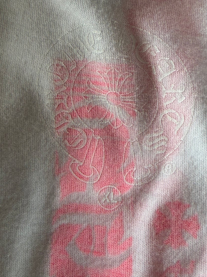 Chrome Hearts White & Pink Made In Hollywood Longsleeve T-Shirt