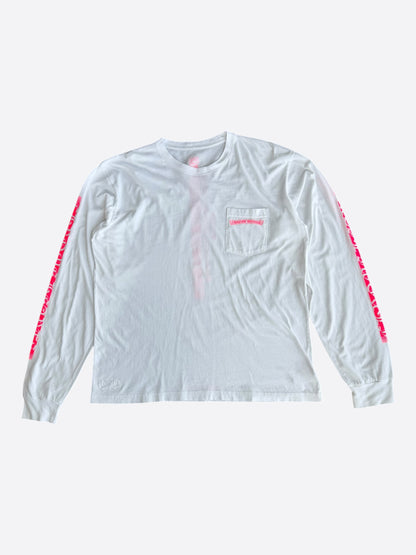 Chrome Hearts White & Pink Made In Hollywood Longsleeve T-Shirt