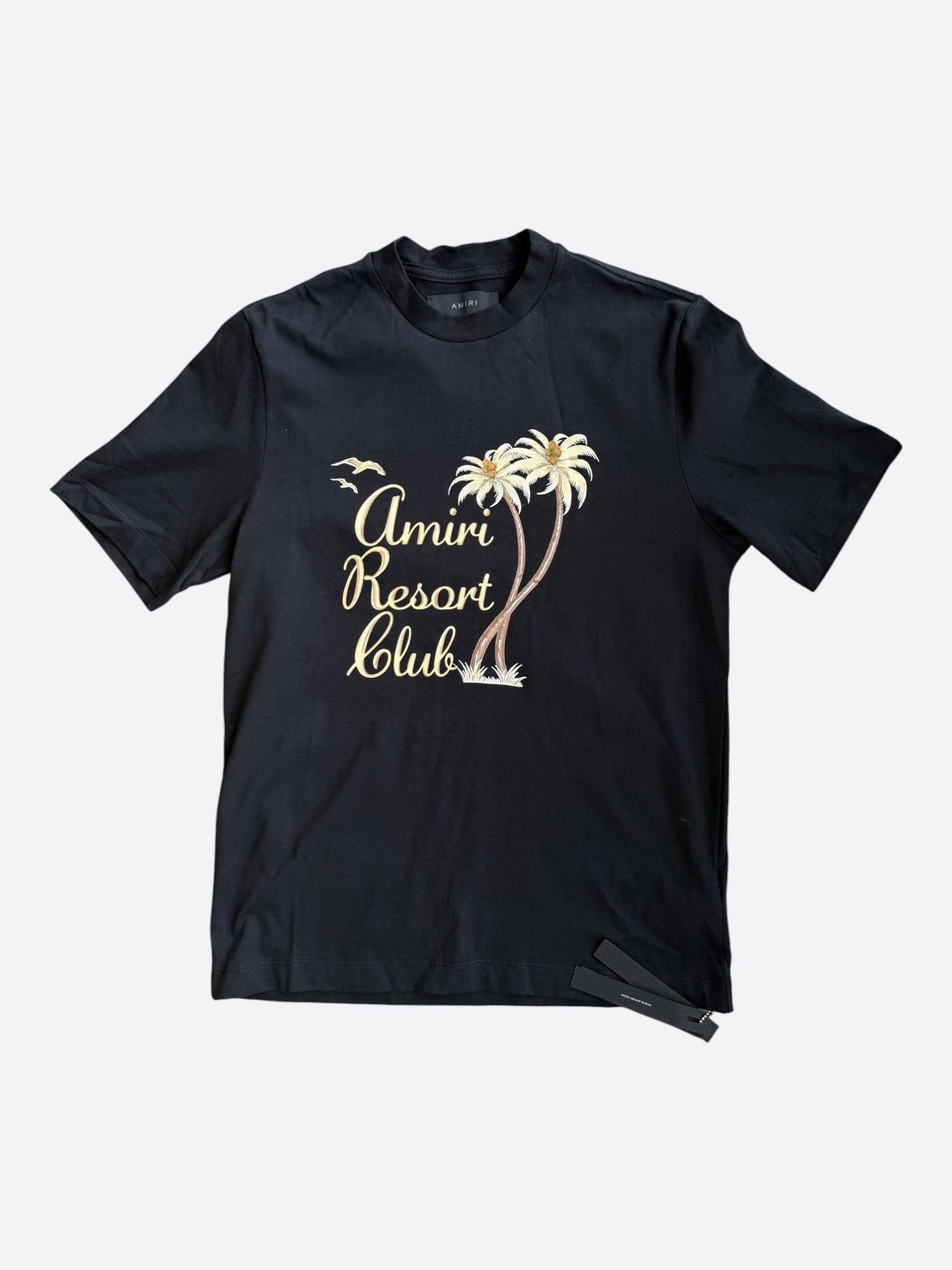 Amiri Black Twisted Palm Tree Graphic T-Shirt