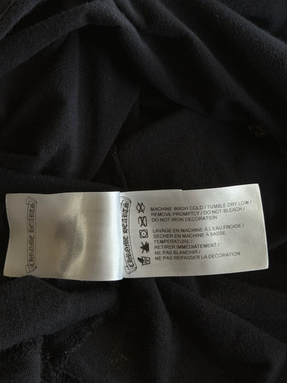 Chrome Hearts Black & White Eyechart Logo Longsleeve T-Shirt