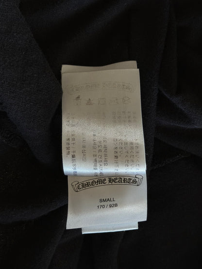 Chrome Hearts Black & White Eyechart Logo Longsleeve T-Shirt
