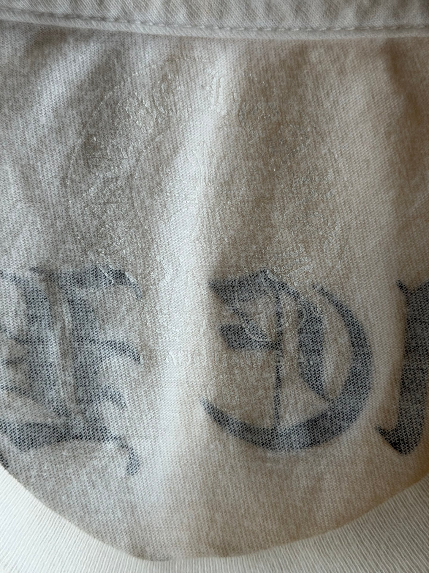 Chrome Hearts White & Black Scroll Logo Longsleeve T-Shirt