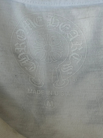 Chrome Hearts White & Black Horseshoe Logo Longsleeve T-Shirt