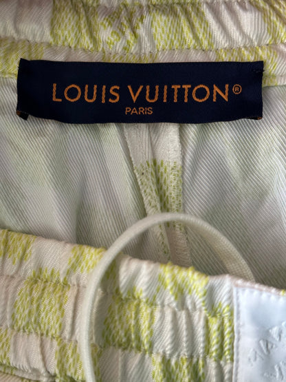 Louis Vuitton Multicolor Gradient Damier Silk Shorts