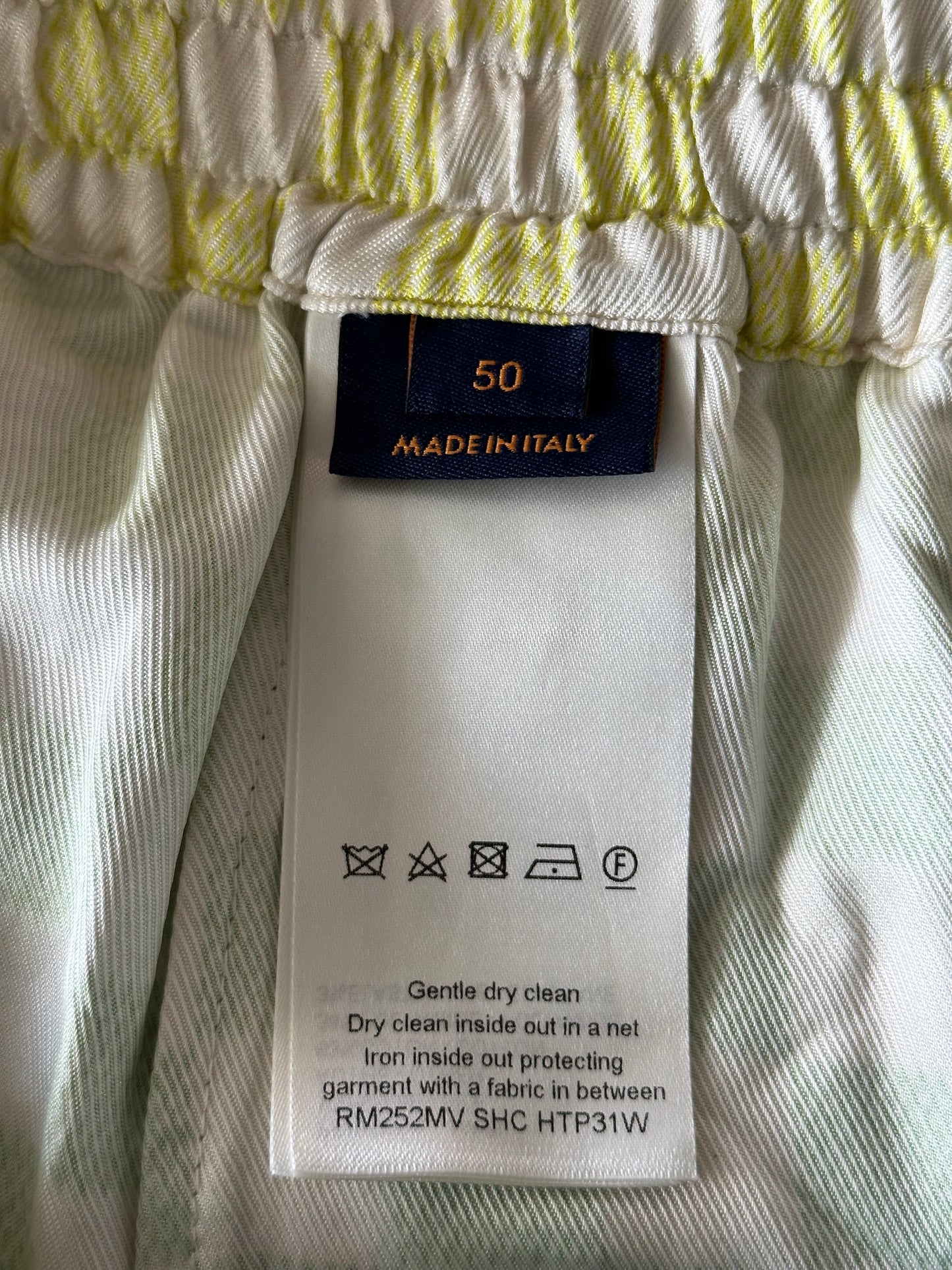 Louis Vuitton Multicolor Gradient Damier Silk Shorts
