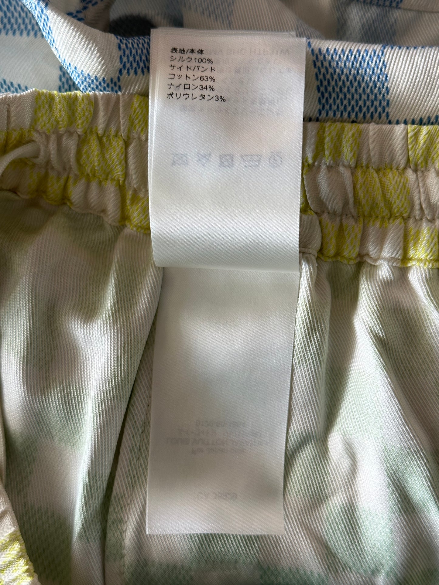 Louis Vuitton Multicolor Gradient Damier Silk Shorts