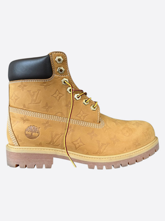 Louis Vuitton Timberland Wheat Monogram Boots
