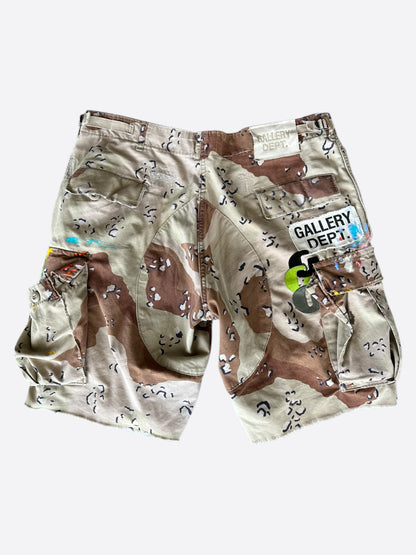 Gallery Dept Desert Camouflage G Patch Cargo Shorts