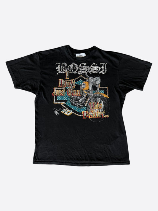 Bossi Vintage Harley Davison Rhinestone Embellished T-Shirt