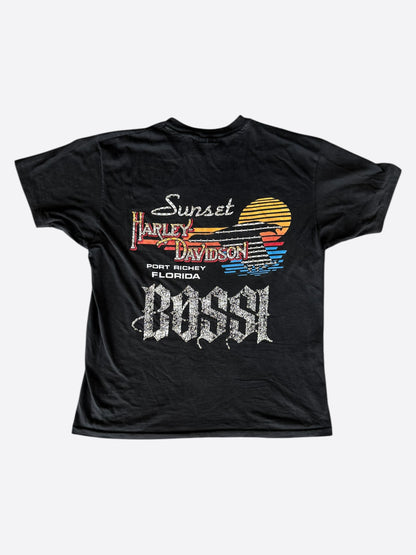 Bossi Vintage Harley Davison Rhinestone Embellished T-Shirt