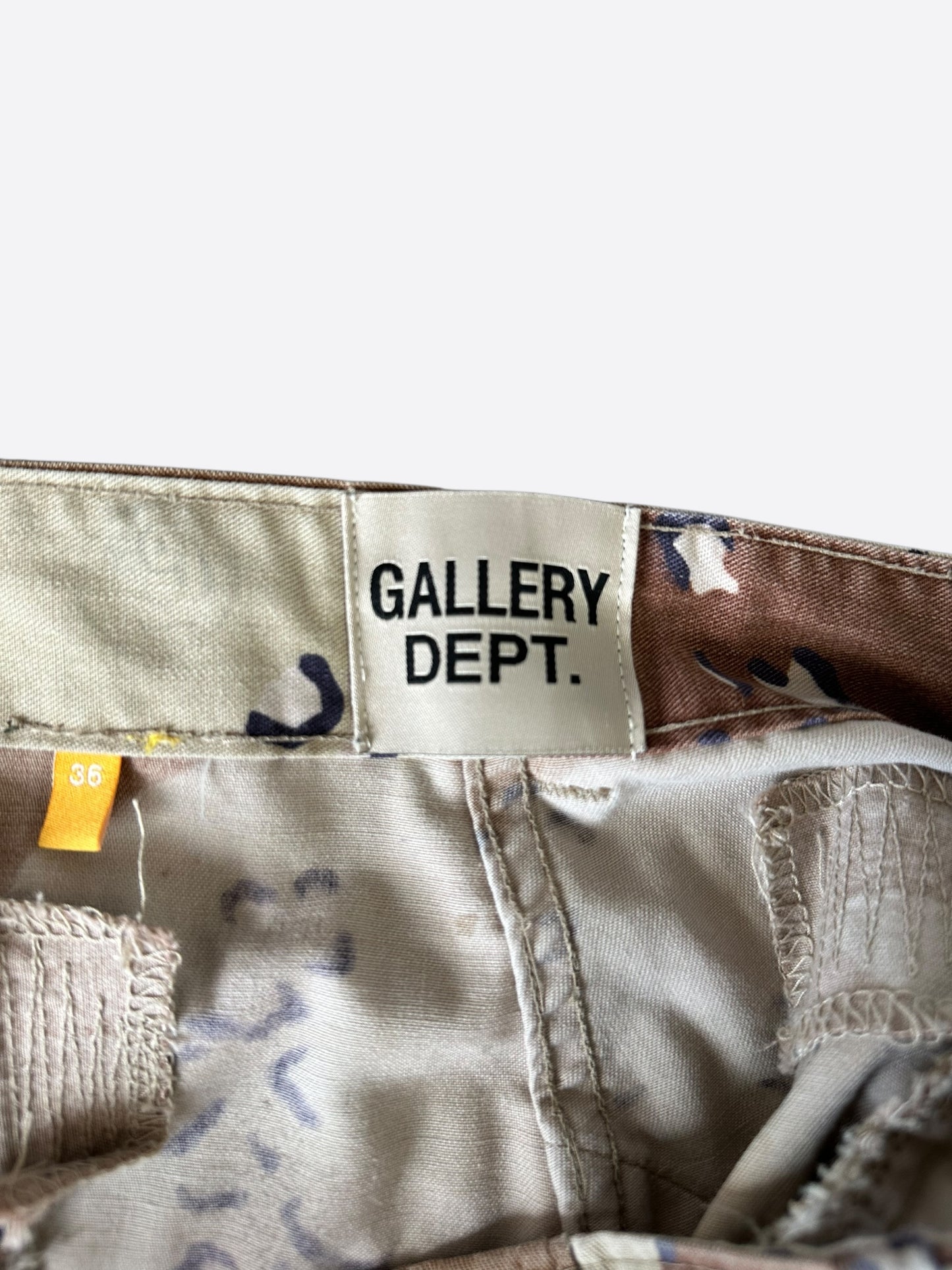 Gallery Dept Desert Camouflage G Patch Cargo Shorts