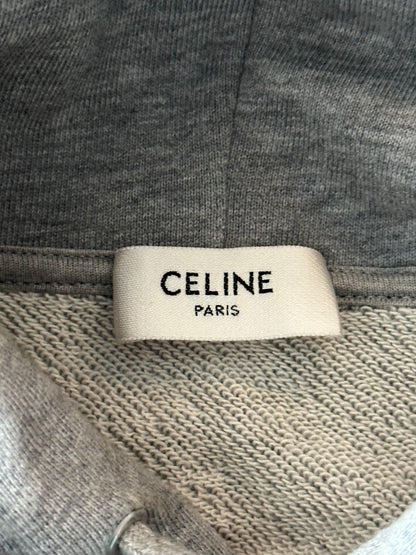 Celine Grey & Black Logo Hoodie
