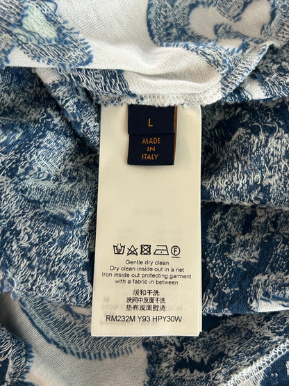 Louis Vuitton Blue & White Aquagarden Monogram T-Shirt