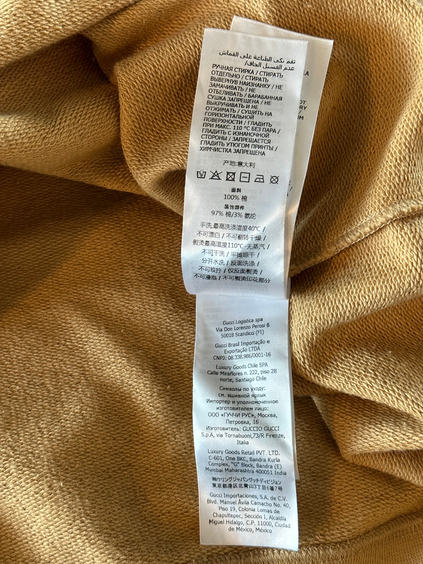 Gucci Brown Star GG Logo Hoodie