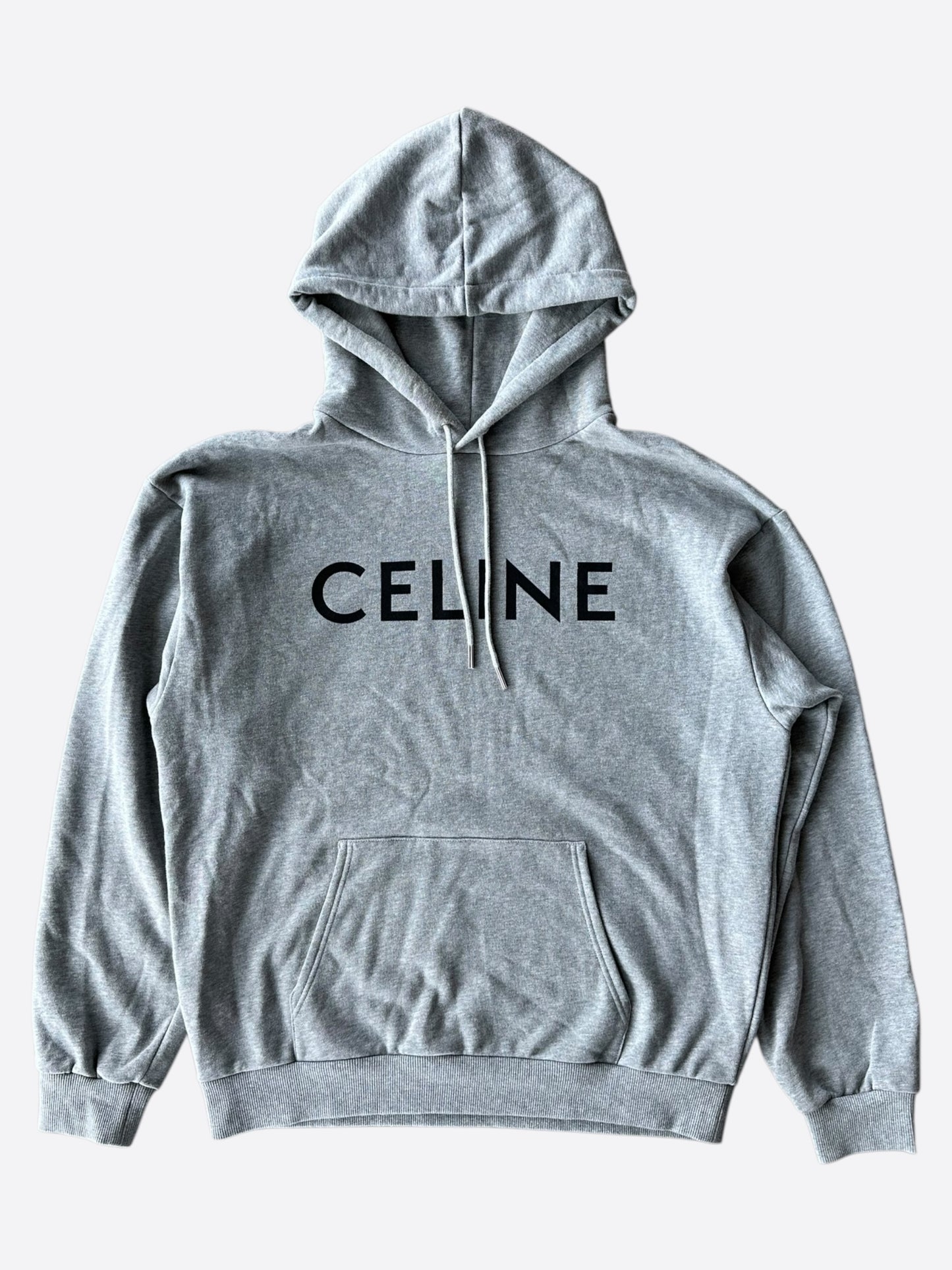 Celine Grey & Black Logo Hoodie
