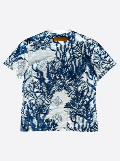 Louis Vuitton Blue & White Aquagarden Monogram T-Shirt