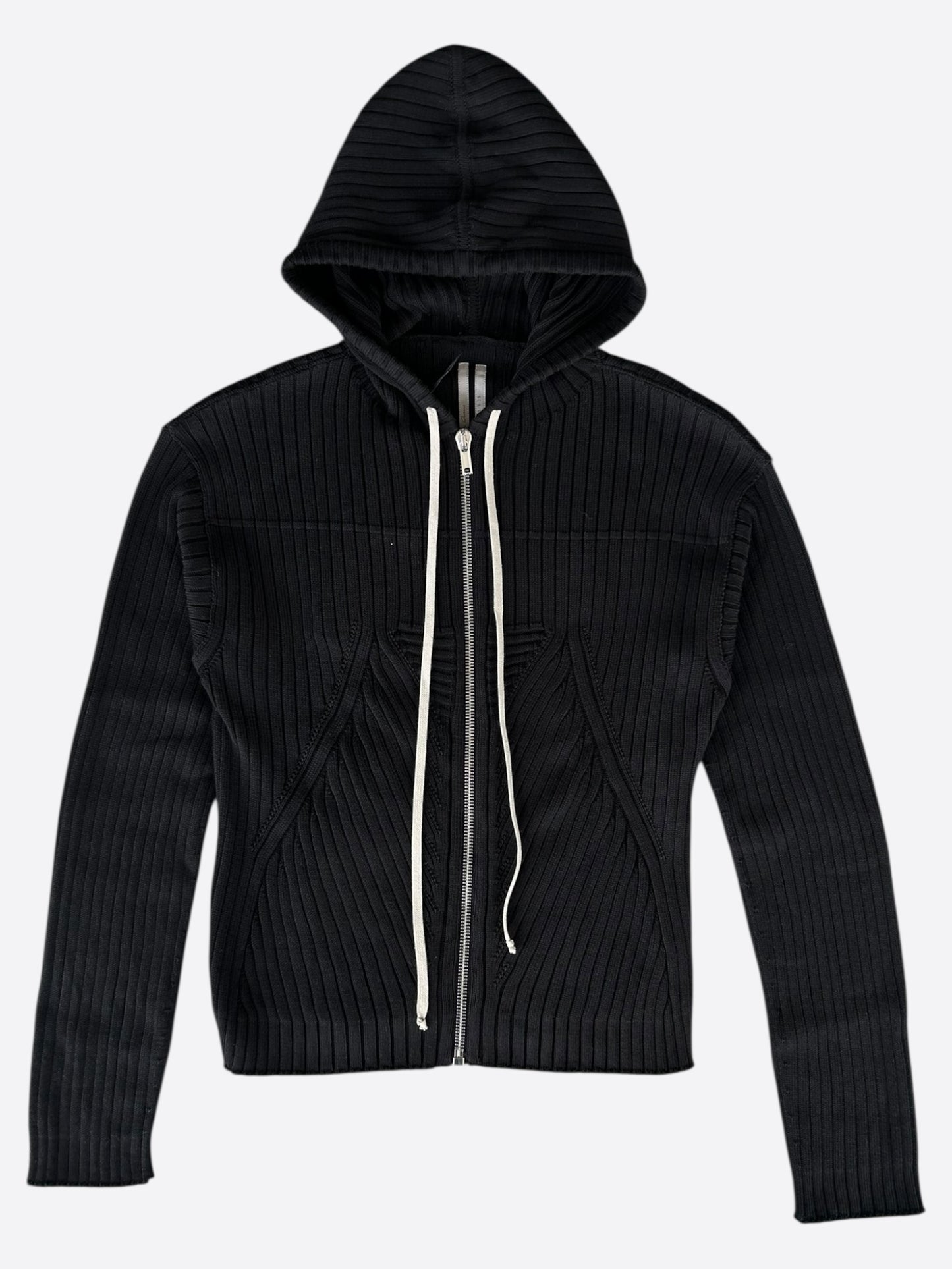 Rick Owens Black Hollywood Zip Up Hoodie