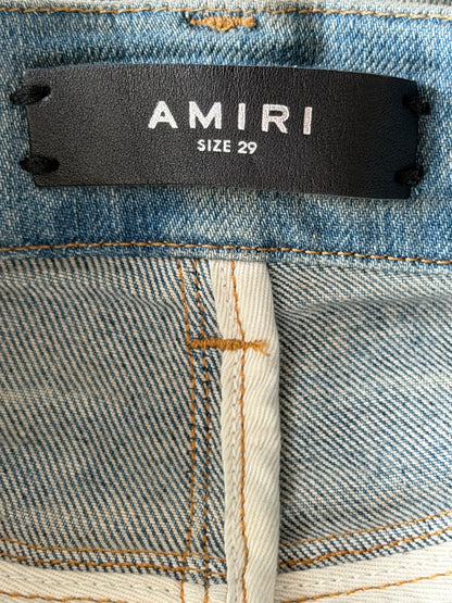 Amiri Clay Indigo & Tiger Patch Thrasher Jeans