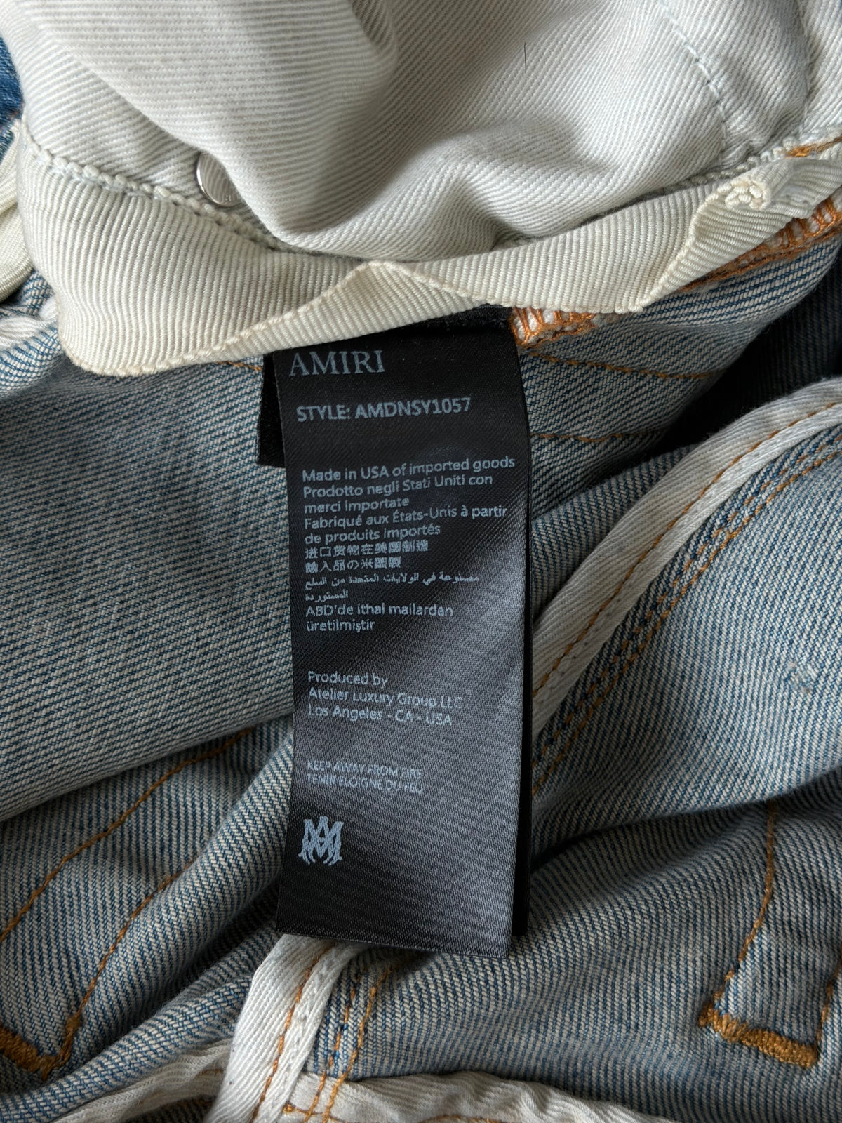 Amiri Clay Indigo & Blue Patch MX1 Jeans
