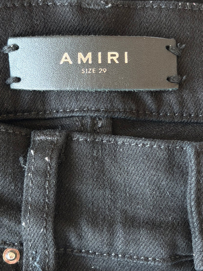 Amiri Aged Black & Marble Patch MX1 Jeans