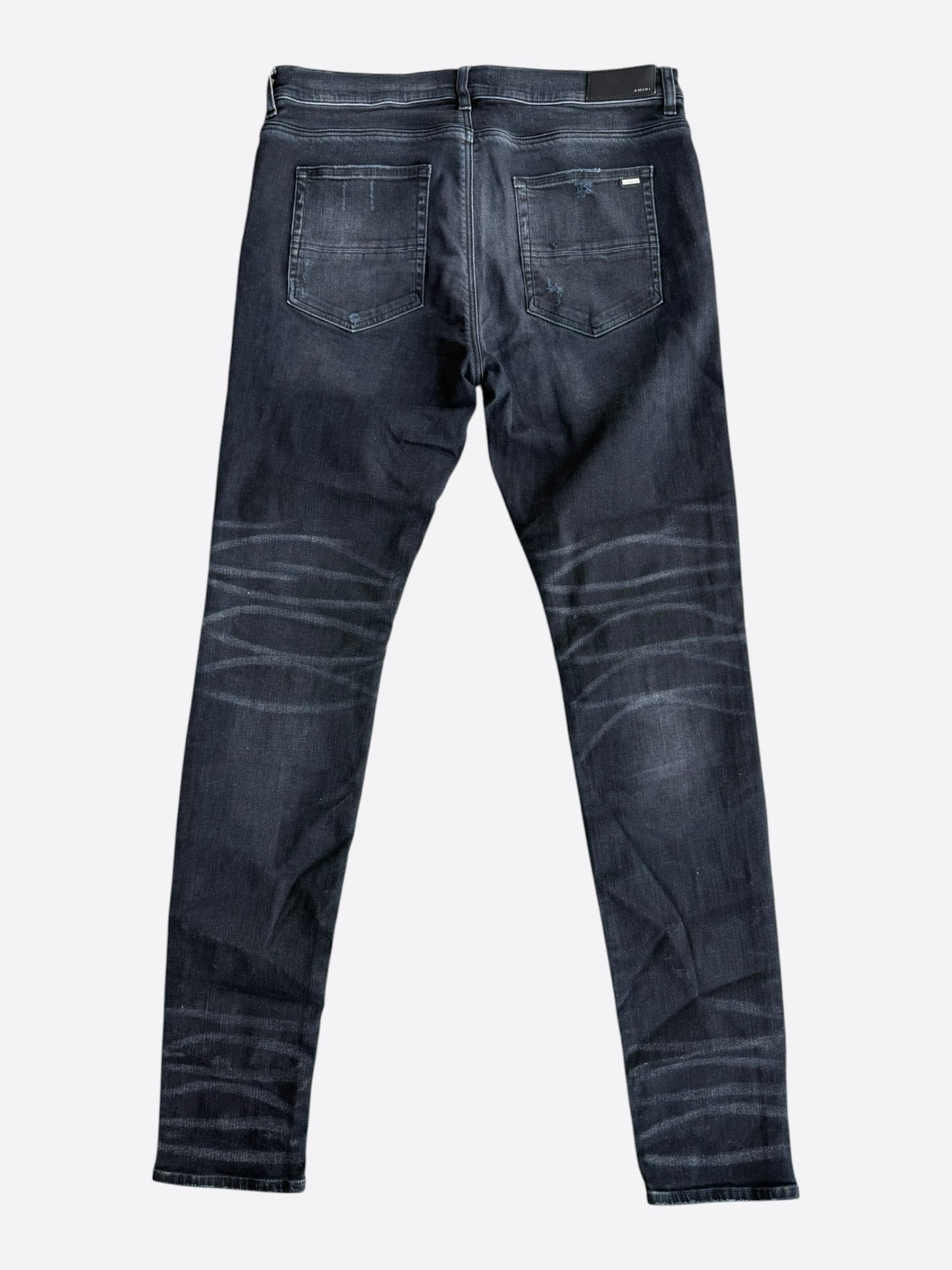 Amiri Aged Black & Blue Patch MX1 Jeans