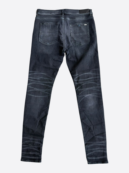 Amiri Aged Black & Blue Patch MX1 Jeans