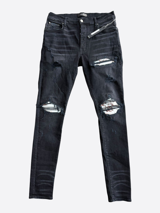 Amiri Aged Black & Marble Patch MX1 Jeans