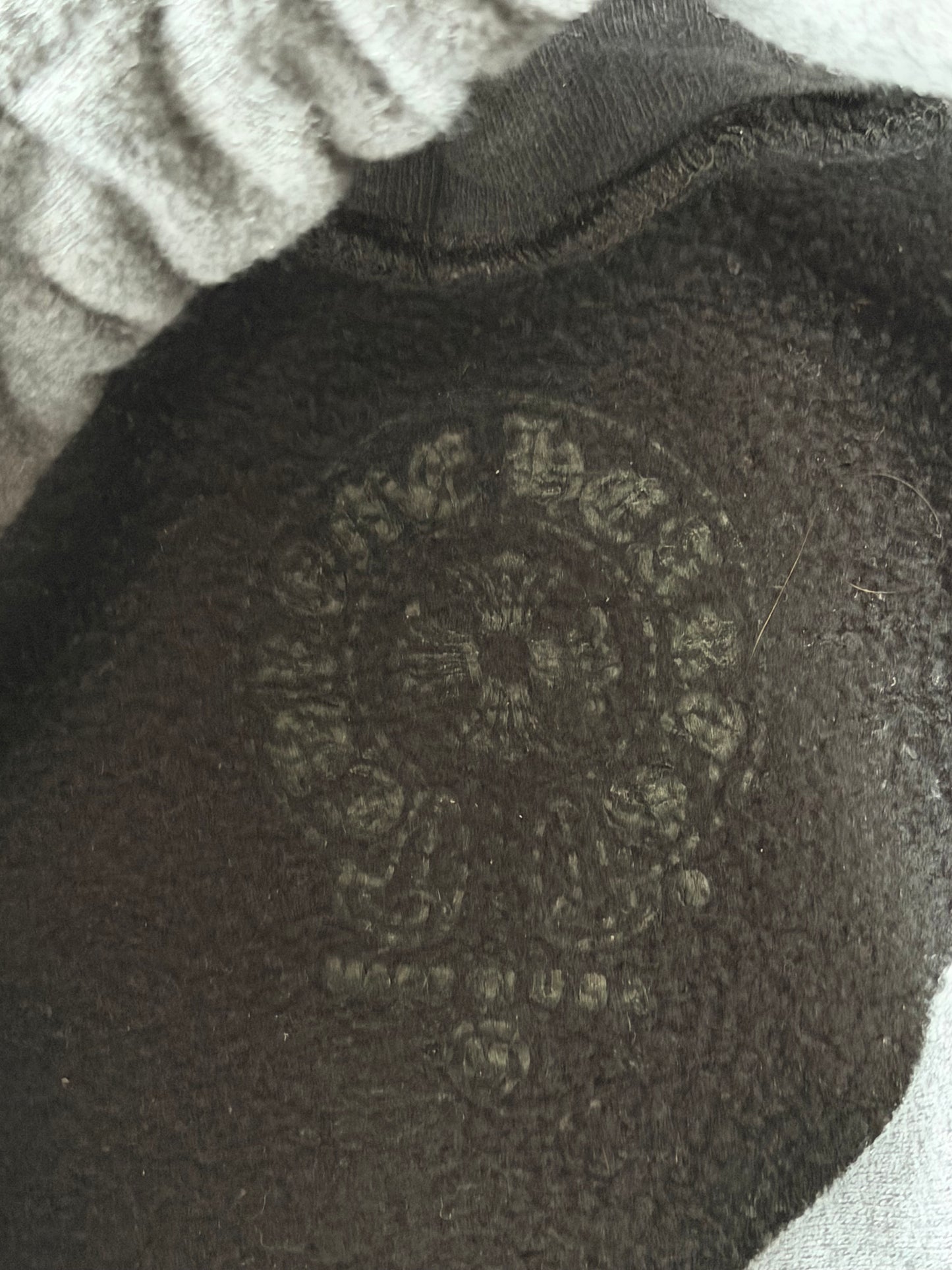Chrome Hearts Black & White Cemetery Cross Logo Hoodie