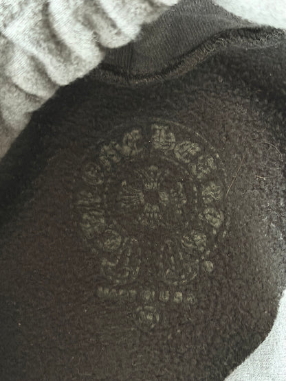 Chrome Hearts Black & White Cemetery Cross Logo Hoodie
