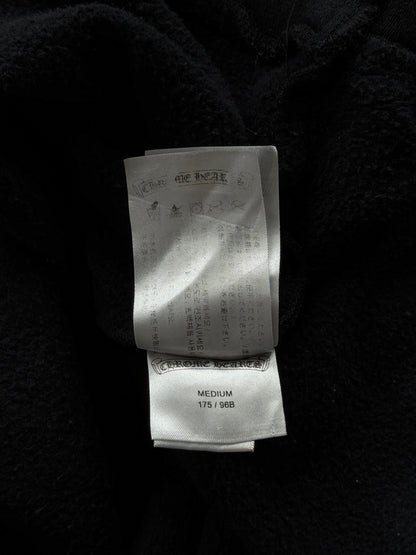 Chrome Hearts Black & White Cemetery Cross Logo Hoodie