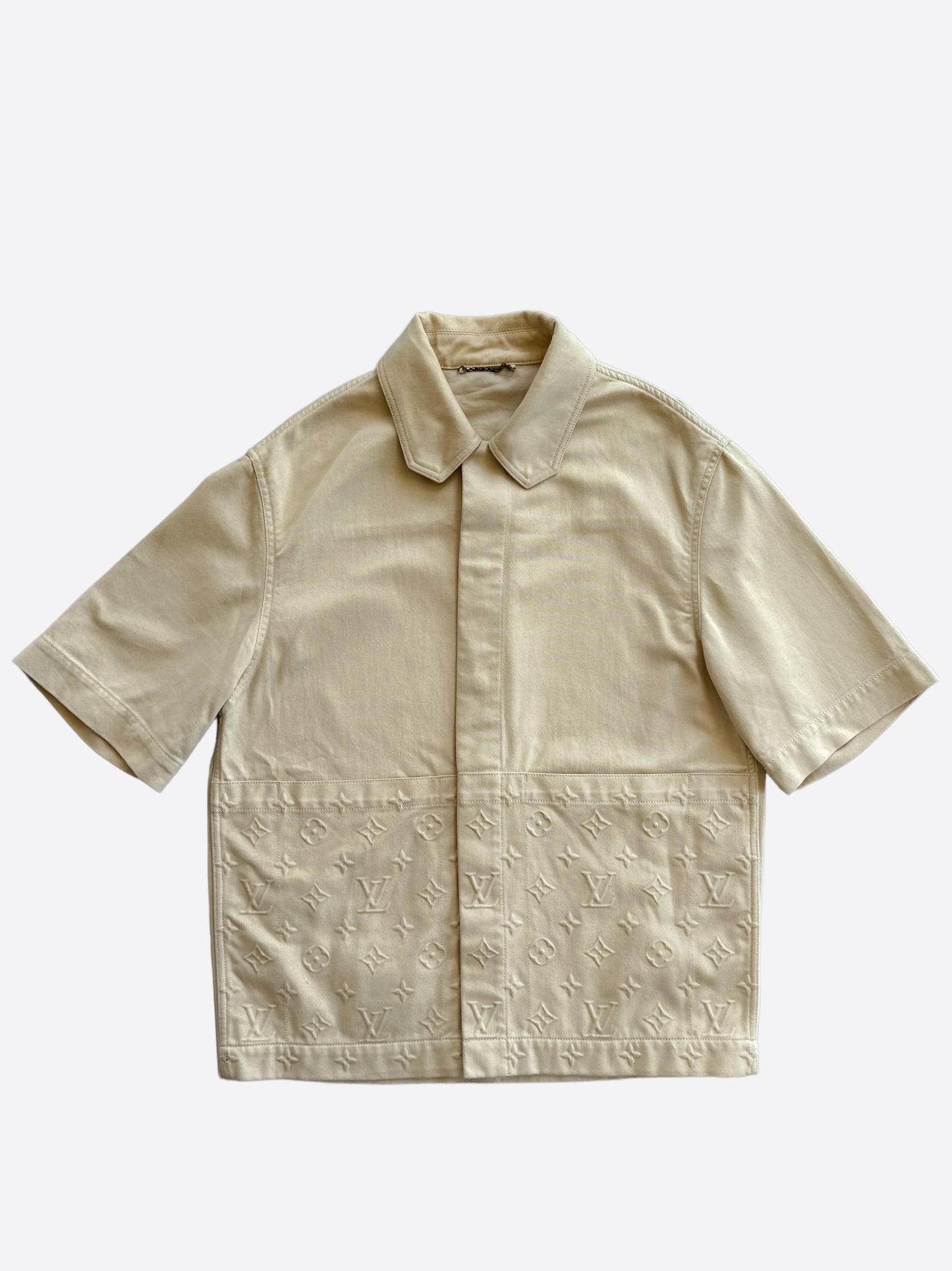 Louis Vuitton Beige Monogram Workwear Shirt